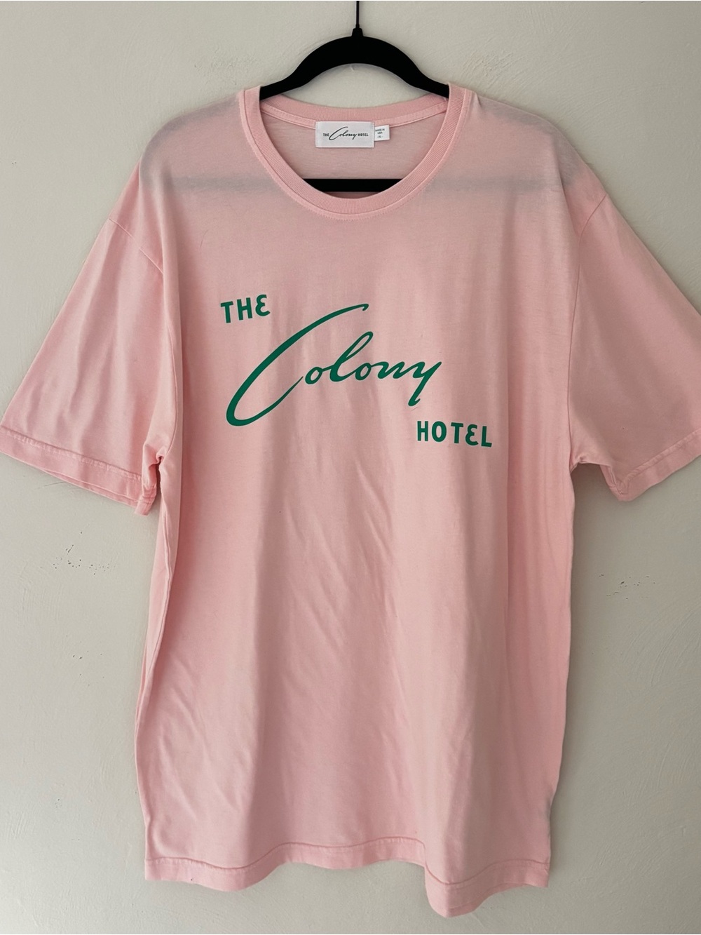 The Colony Hotel Pink Graphic Short Sleeve Tee